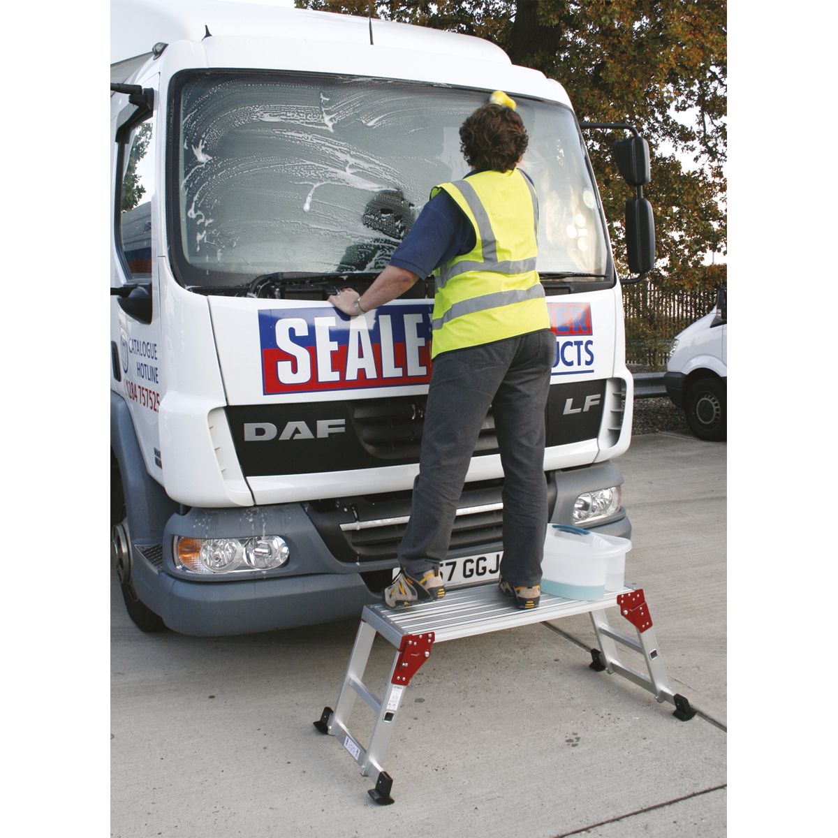 Sealey Folding Platform 2-Tread Aluminium - EN 131-4 - Image 10