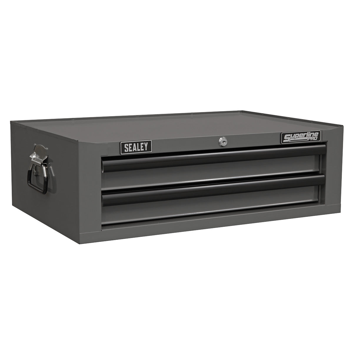 Superline PRO Topchest, Mid-Box Tool Chest & Rollcab Combination 14 Drawer - Grey APSTACKTGR