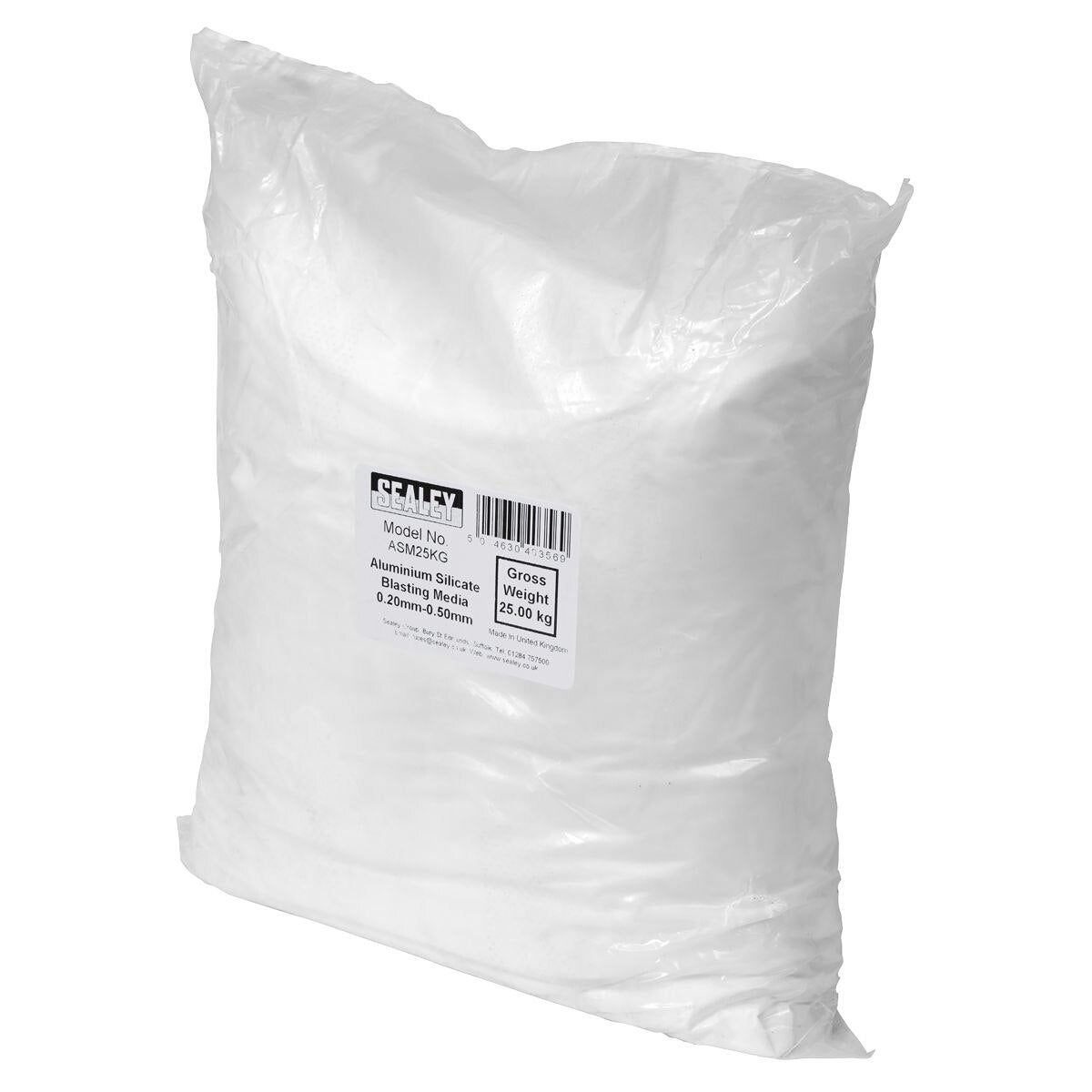 Sealey Aluminium Silicate Blasting Media 0.20-0.50mm - Image 2