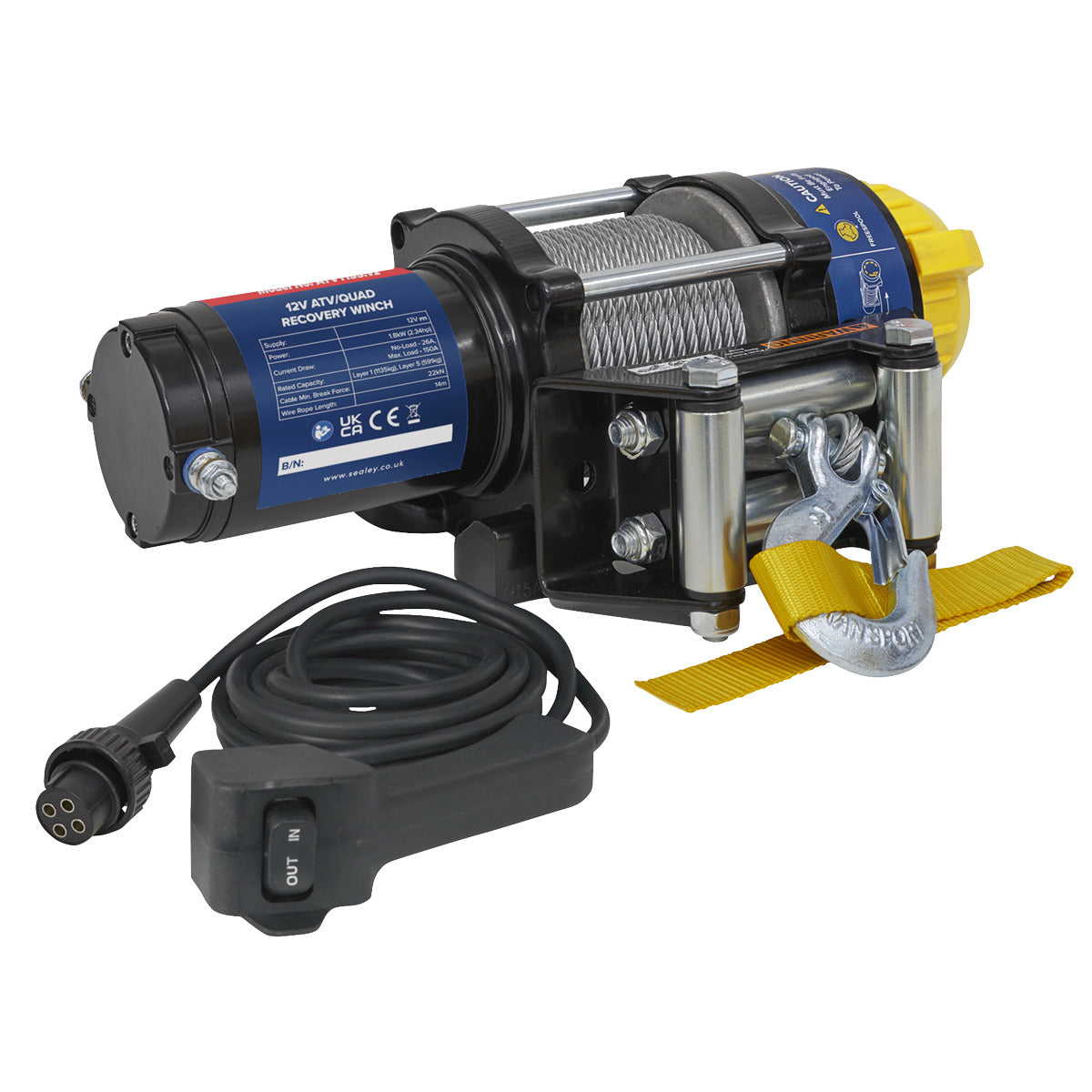 Sealey Wireless Winch ATV1135 Combo Kit ATV1135KIT