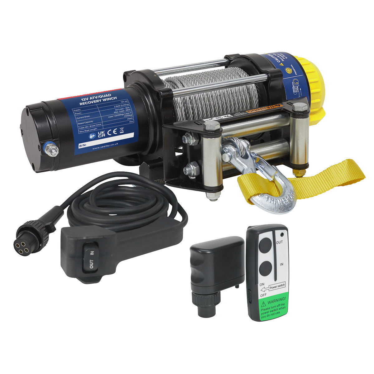 Sealey Wireless Winch ATV2040 Combo Kit ATV2040KIT