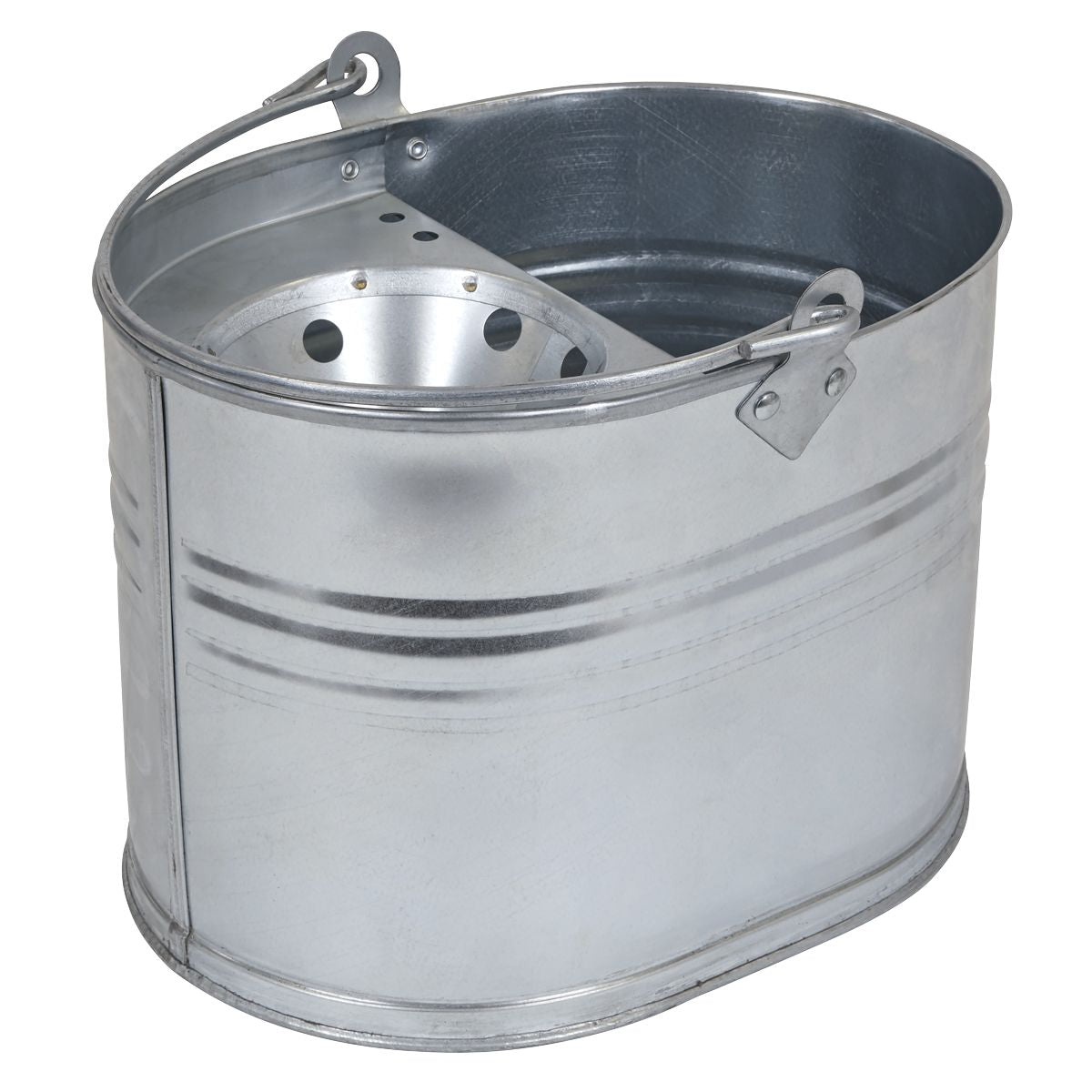 Sealey Mop Bucket 13L - Galvanized - Image 7