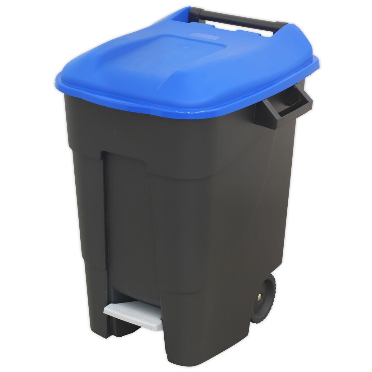 Sealey Refuse/Wheelie Bin with Foot Pedal 100L - Blue - Image 3