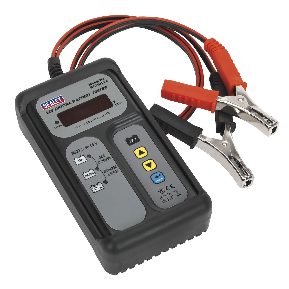 Sealey Digital Battery Tester 12V - Image 1