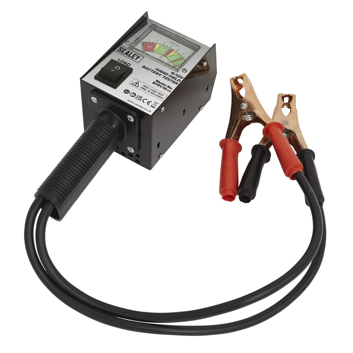 Sealey Handheld Battery Tester 6/12V - Image 1