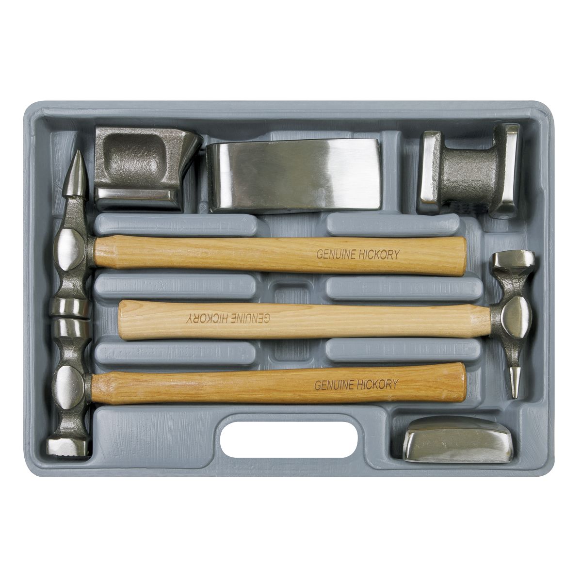 Sealey Drop-Forged Panel Beating Set with Hickory Shafts 7pc - Image 4