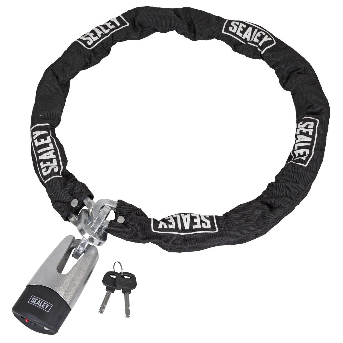 Sealey Motorcycle Chain & Disc Lock 10.5 x 10.5 x 1500mm 4* ART Approved - Image 2