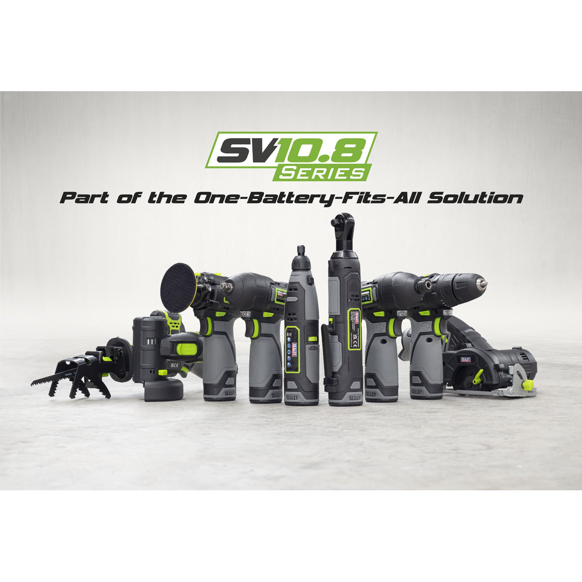 Sealey 2 x SV10.8 Series Cordless Power Tool Kit 10.8V - 2 Batteries CP108VCOMBO3