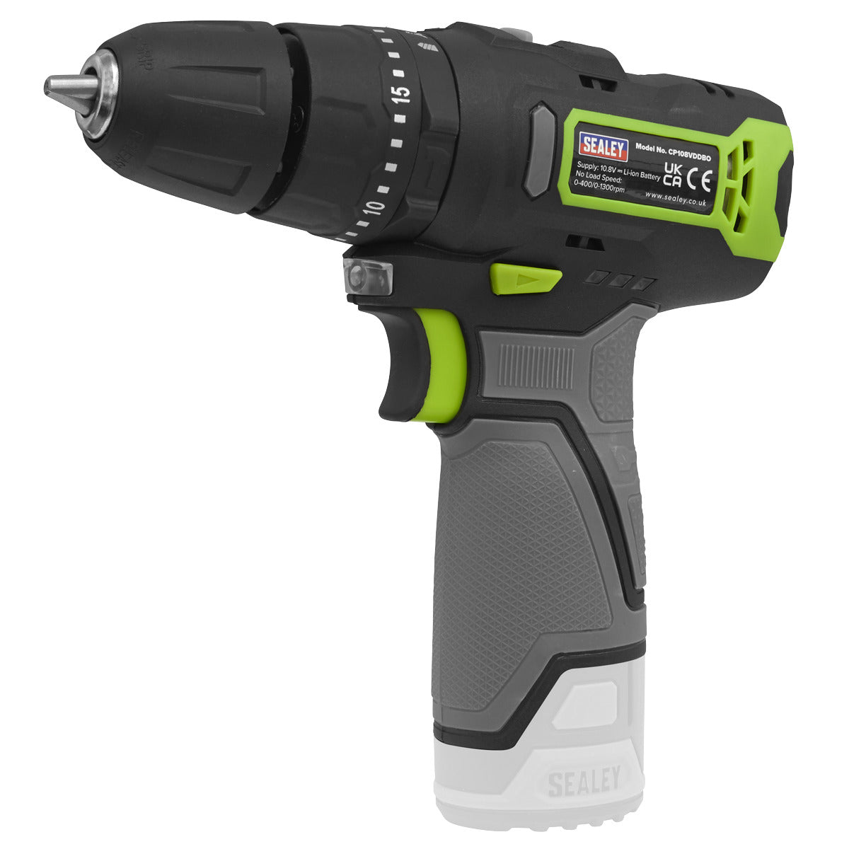 Sealey 5 x SV10.8 Series Cordless Power Tool Kit 10.8V - 2 Batteries CP108VCOMBO7