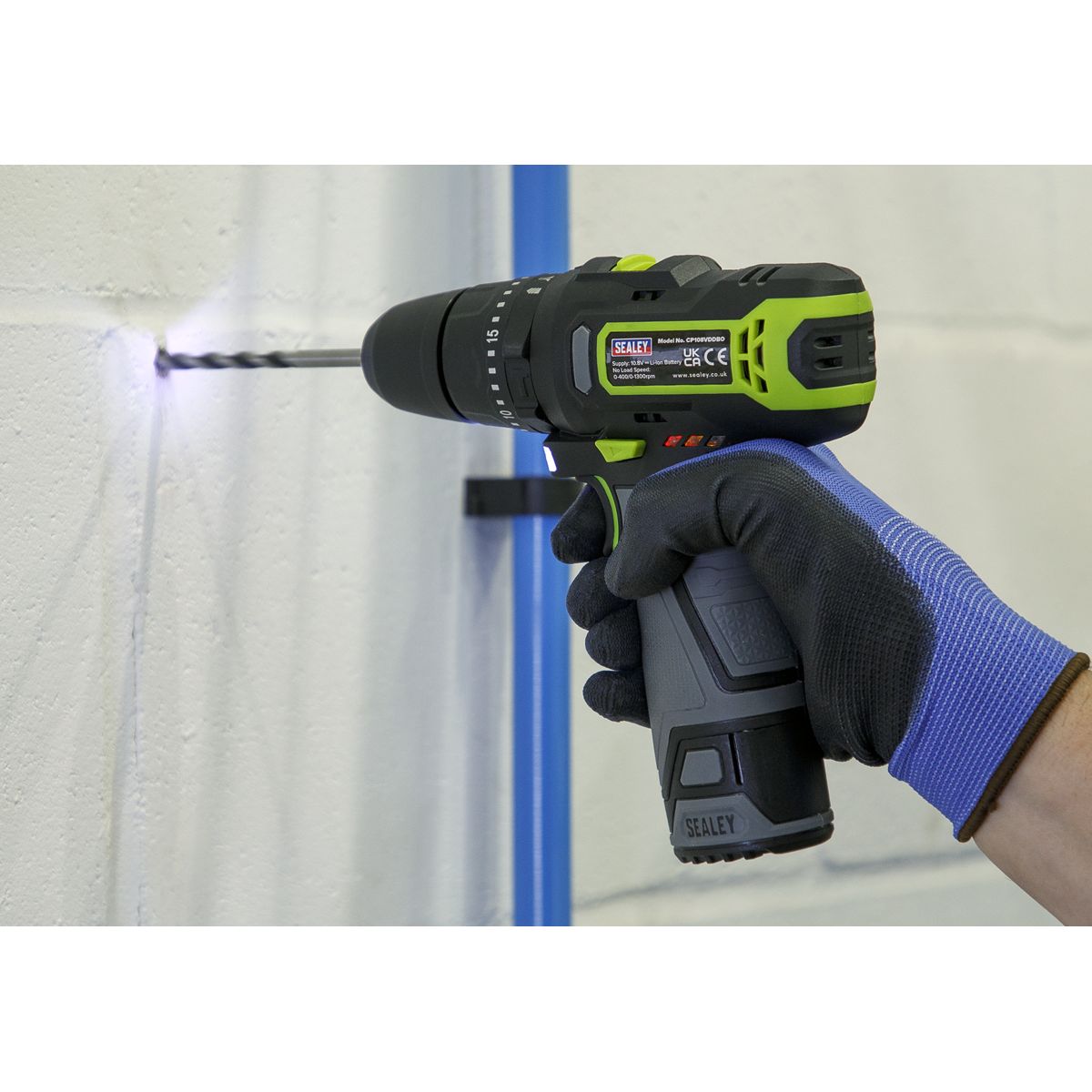 Sealey SV10.8 Series 10mm Cordless Combi Drill Kit 10.8V - Image 10