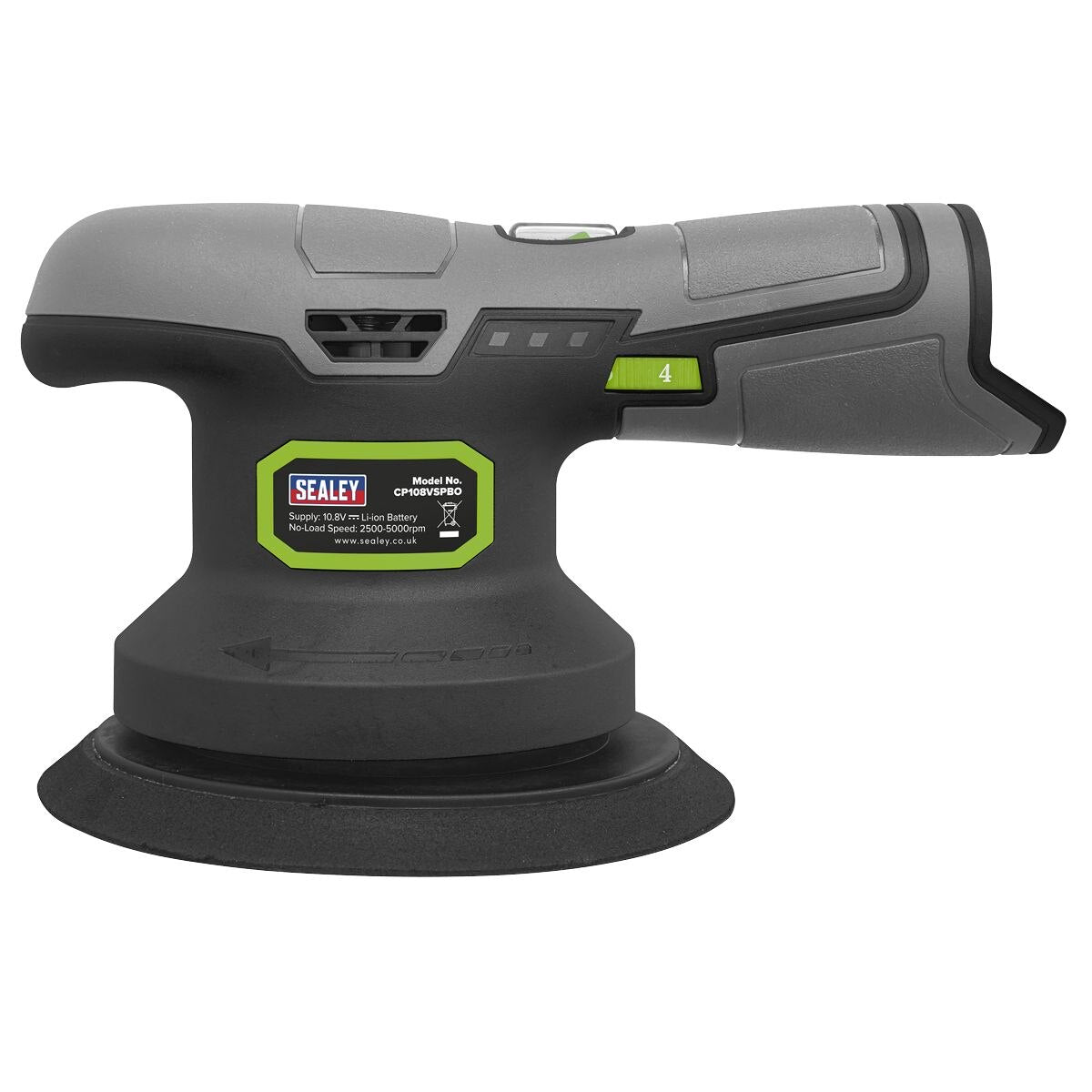 Sealey SV10.8 Series 150mm Cordless Dual Action Sander/Polisher Kit 10.8V 2Ah - Image 8