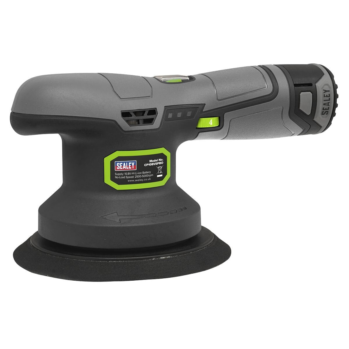 Sealey SV10.8 Series 150mm Cordless Dual Action Sander/Polisher Kit 10.8V 2Ah - Image 9