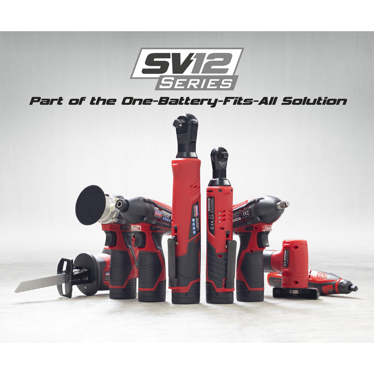 Sealey 3 x SV12 Series Cordless Power Tool Kit 12V - 2 Batteries CP1200COMBO7