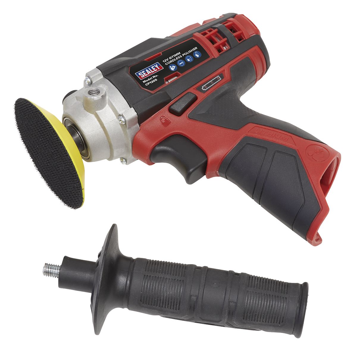 Sealey SV12 Series 71mm Cordless Polisher 12V - Body Only - Image 3