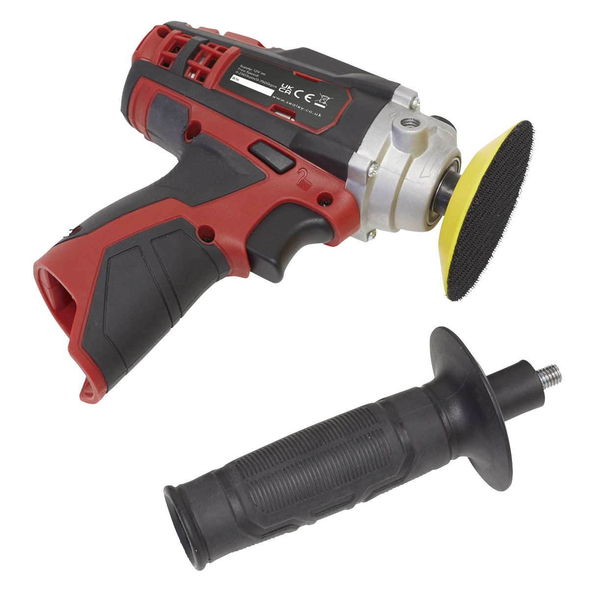 Sealey SV12 Series 71mm Cordless Polisher 12V - Body Only - Image 4