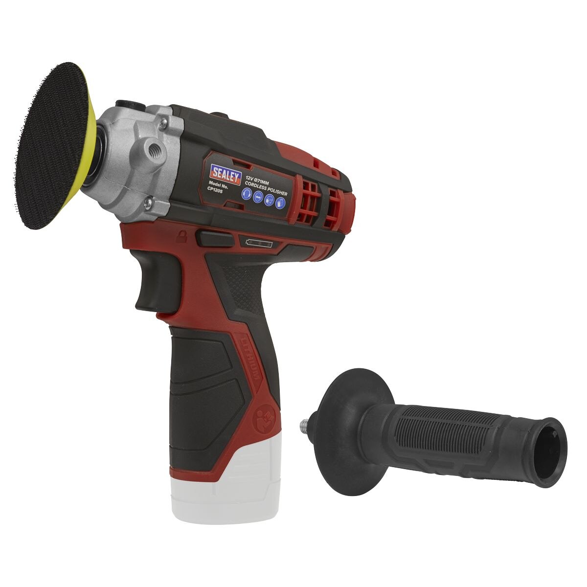 Sealey SV12 Series 71mm Cordless Polisher 12V - Body Only - Image 5