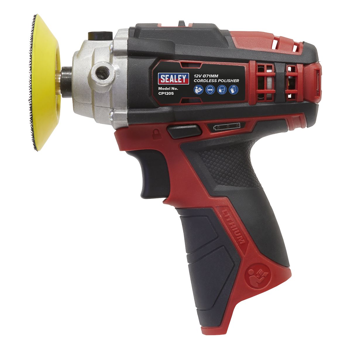 Sealey SV12 Series 71mm Cordless Polisher 12V - Body Only - Image 6