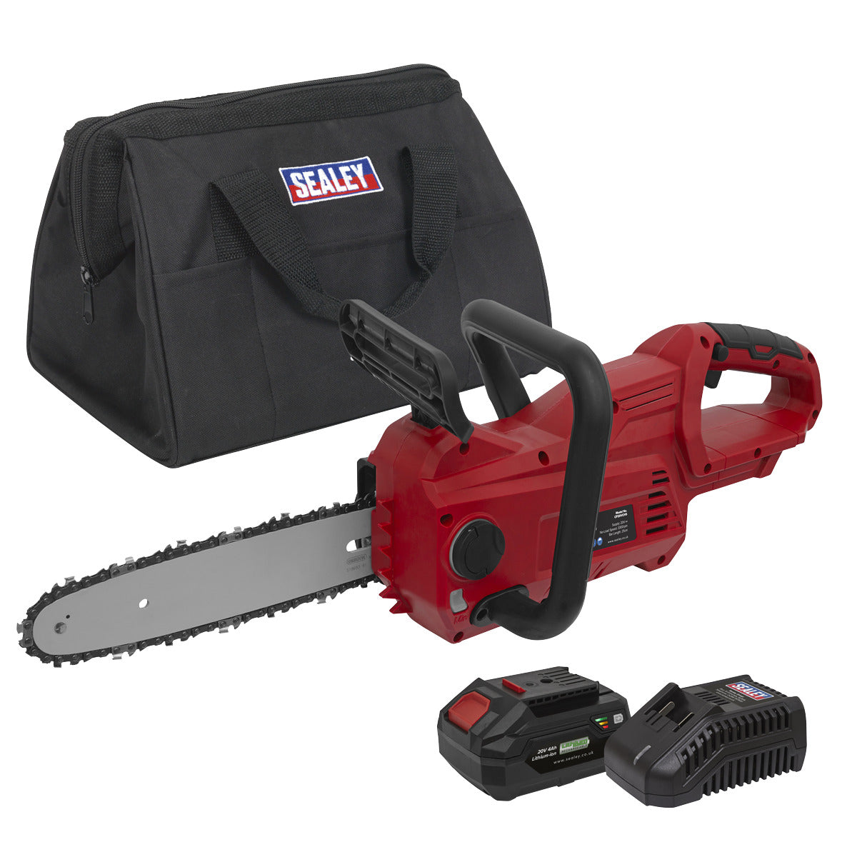 Sealey SV20 Series 25cm Cordless Chainsaw Kit 20V 4Ah CP20VCHSKIT1
