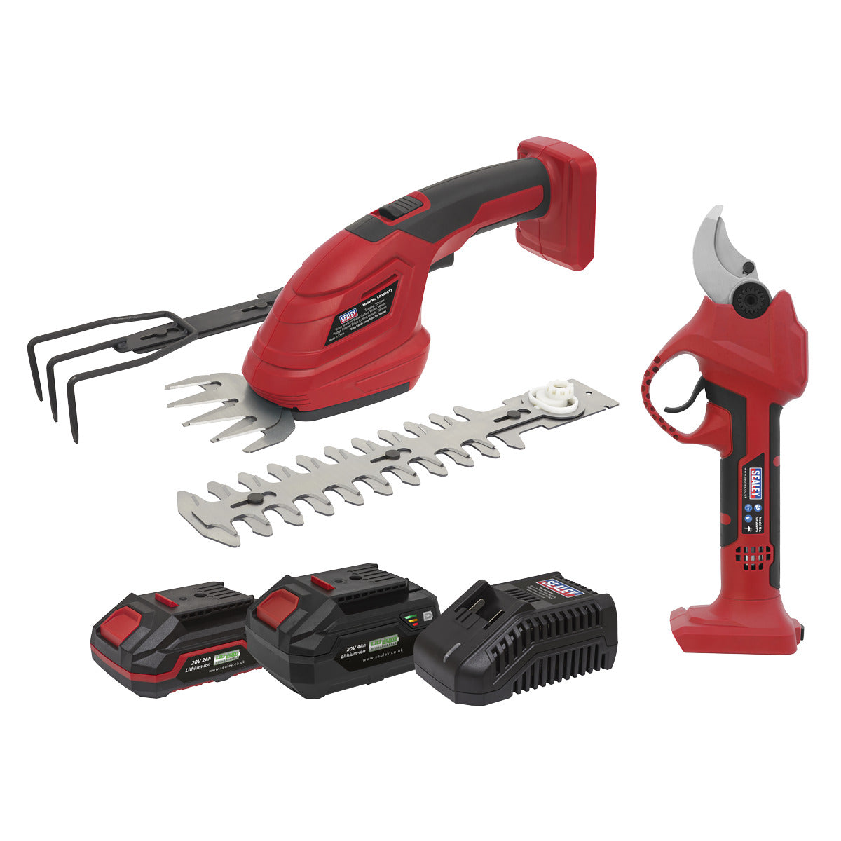 Sealey 2 x SV20 Series Cordless Power Tool Gardening Kit 20V - 2 Batteries CP20VCOMBO14