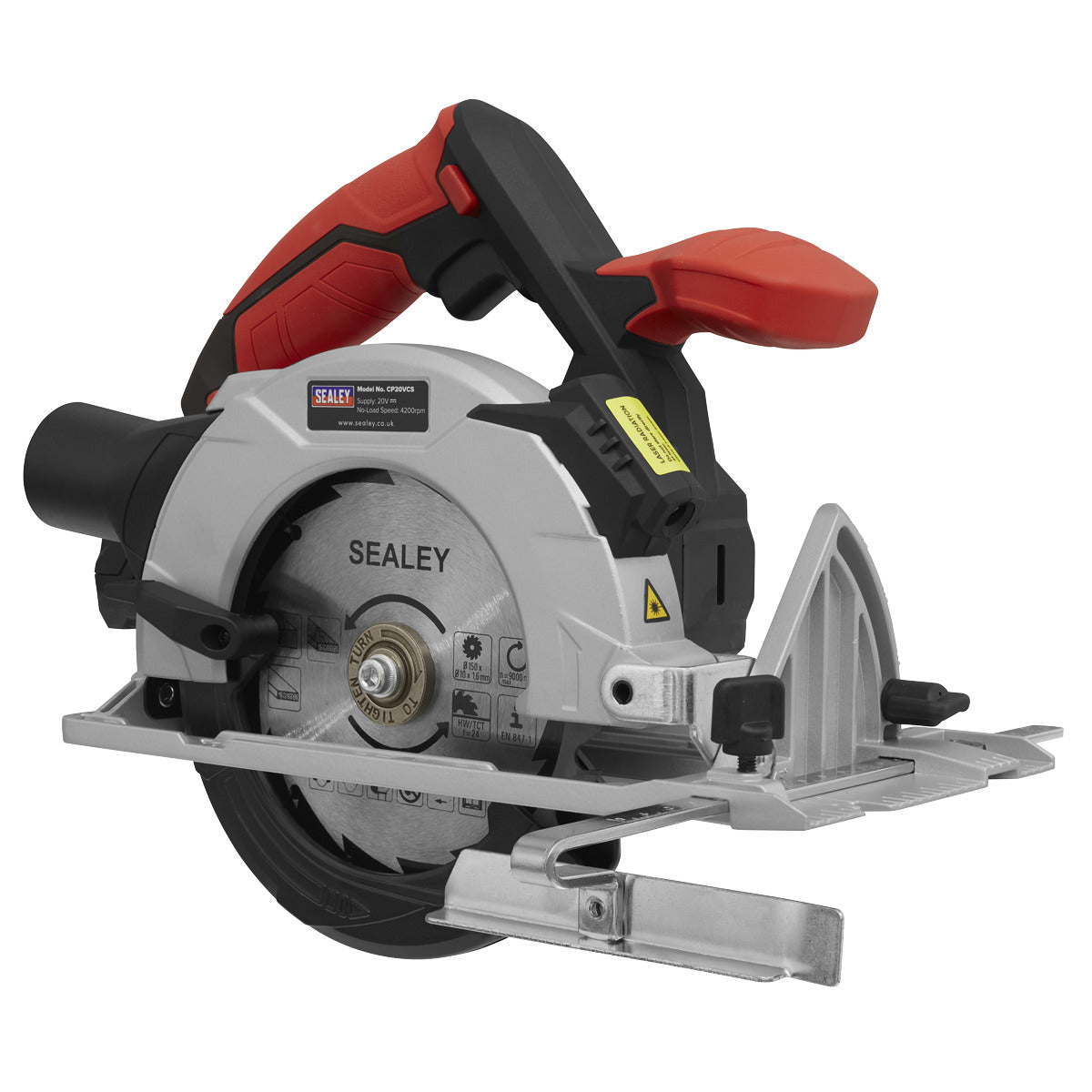 Sealey SV20 Series 150mm Cordless Circular Saw Kit 20V 2Ah CP20VCSKIT1