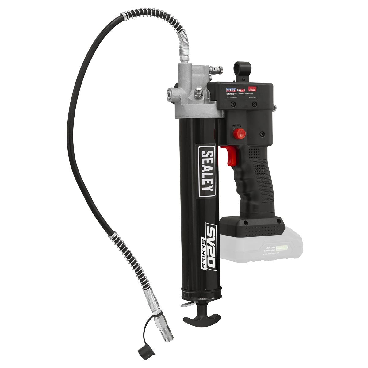 Sealey SV20 Series Cordless Grease Gun 20V - Body Only - Image 1