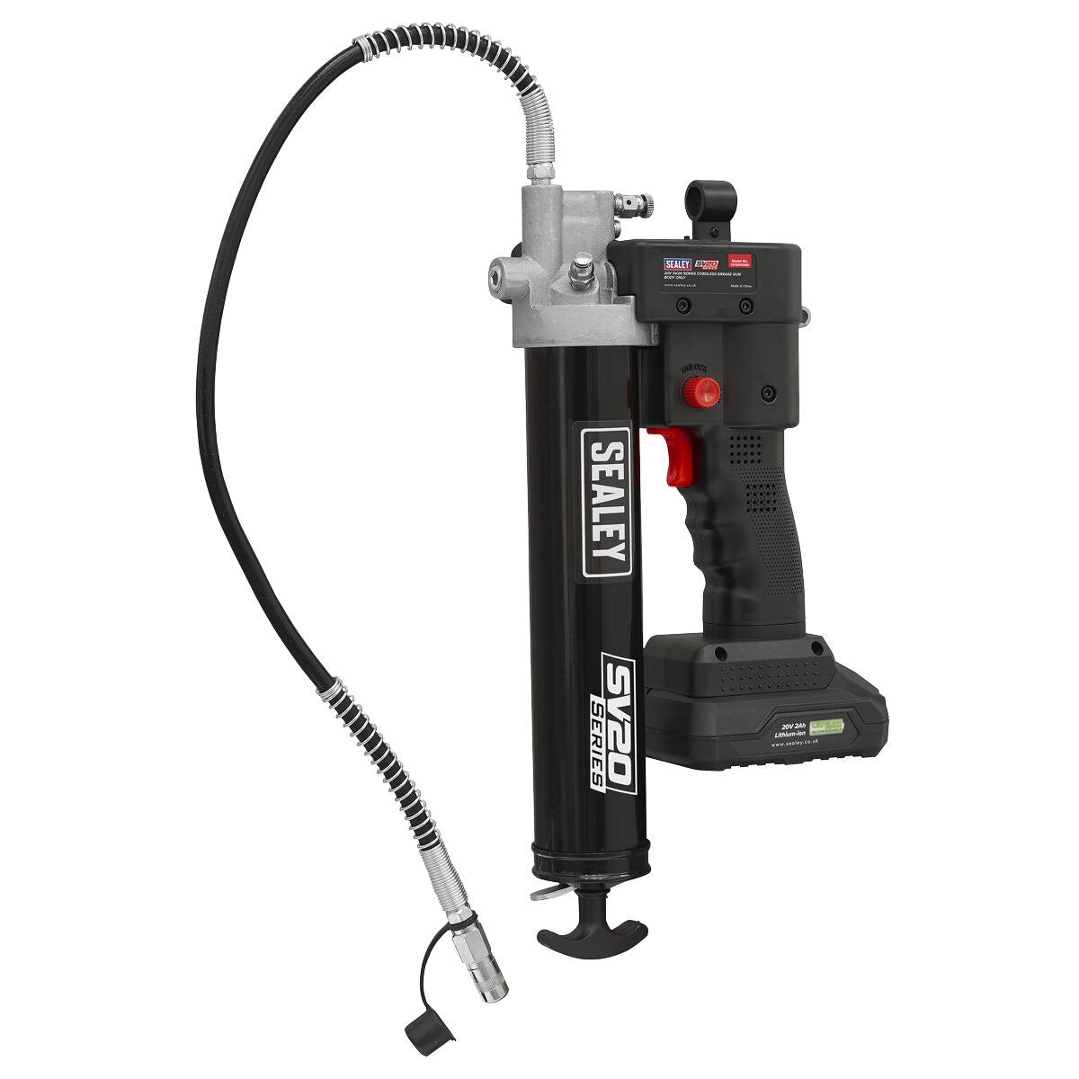 Sealey SV20 Series Cordless Grease Gun 20V - Body Only - Image 7