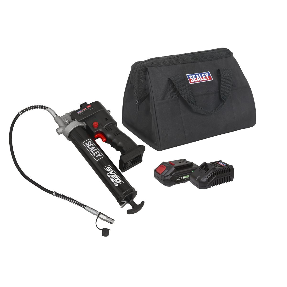 Sealey SV20 Series Grease Gun Kit 20V 2Ah - Image 1