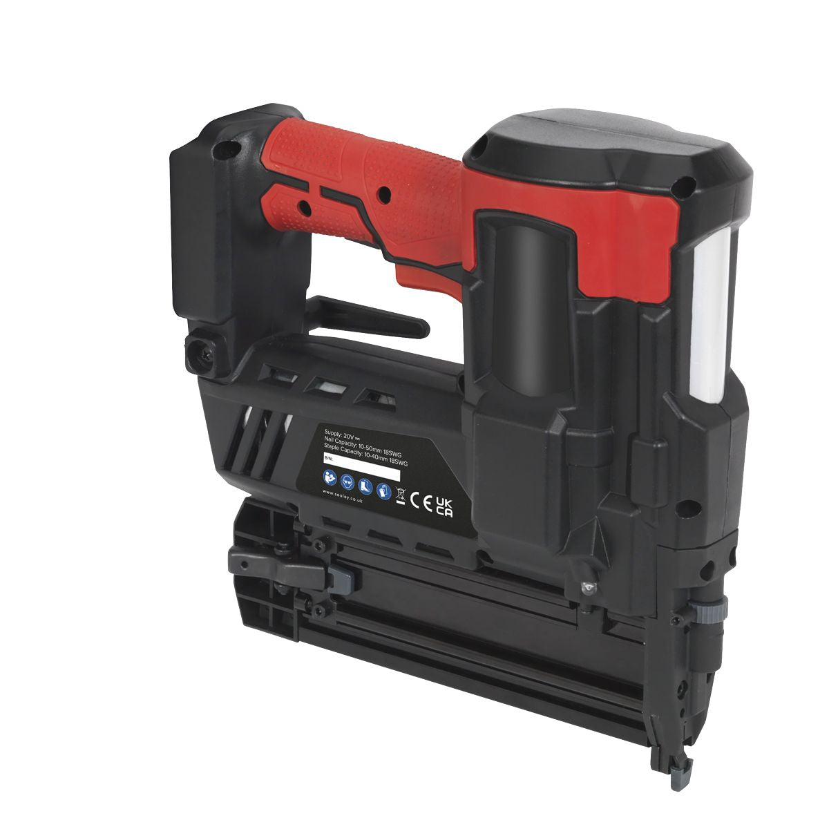 Sealey SV20 Series Cordless Nail/Staple Gun 18G 20V - Body Only - Image 3