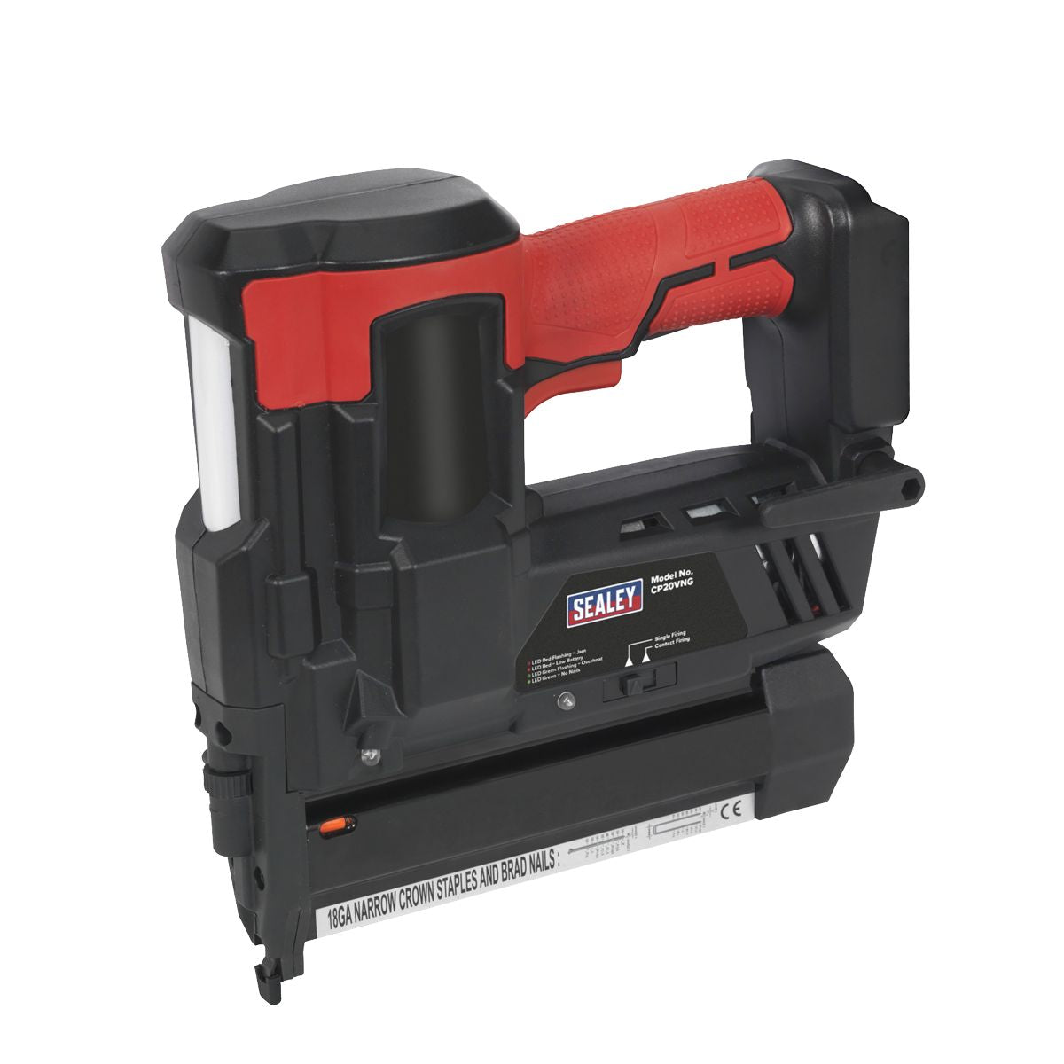Sealey SV20 Series Cordless Nail/Staple Gun 18G 20V - Body Only - Image 7