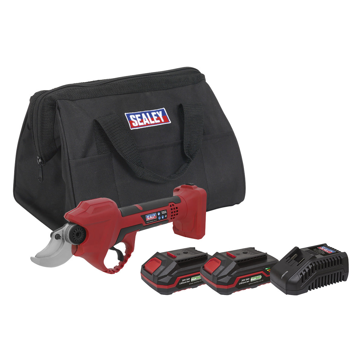 Sealey SV20 Series Brushless Cordless Pruning Shears Kit 20V 2Ah - 2 Batteries CP20VPSKIT