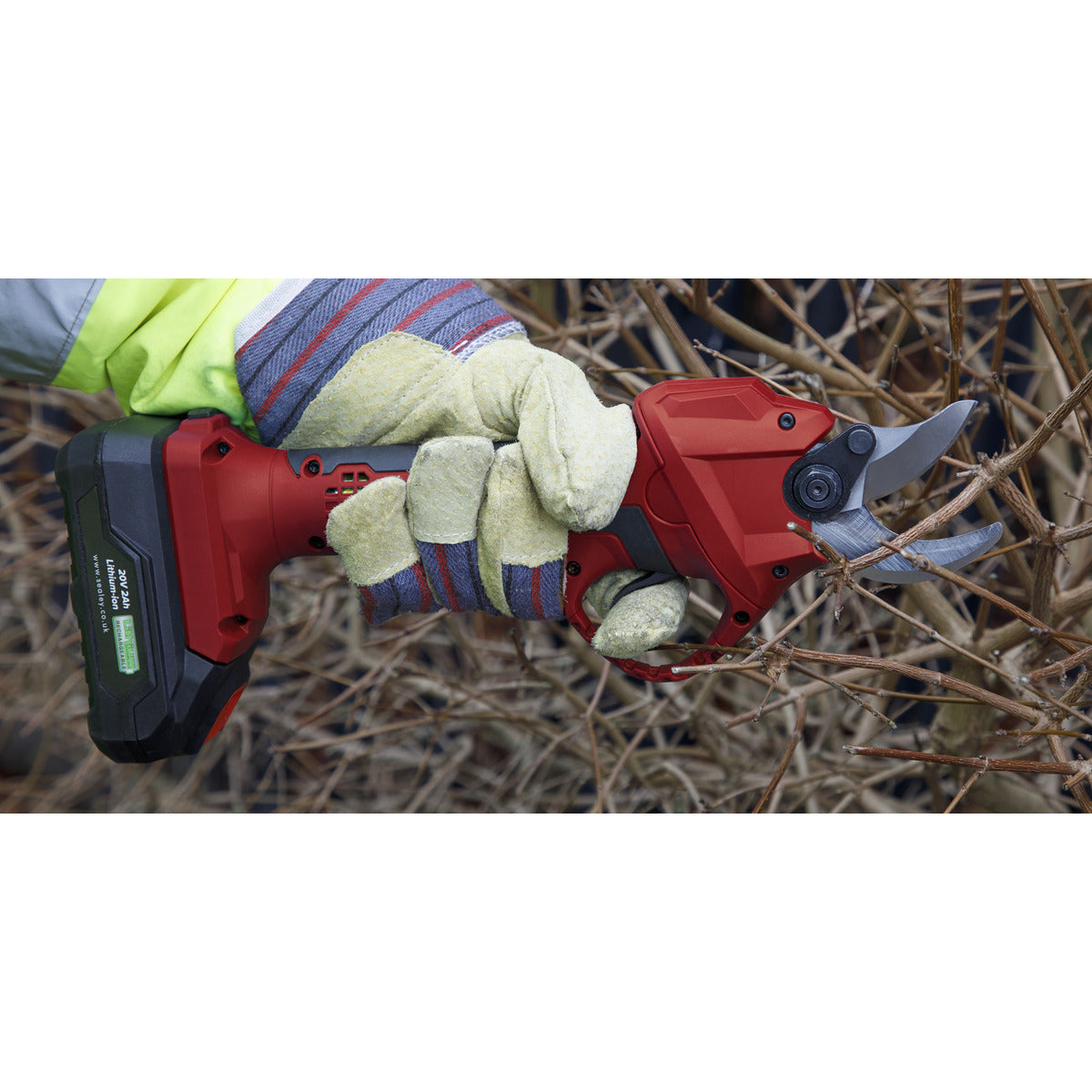 Sealey SV20 Series Brushless Cordless Pruning Shears Kit 20V 2Ah - 2 Batteries CP20VPSKIT