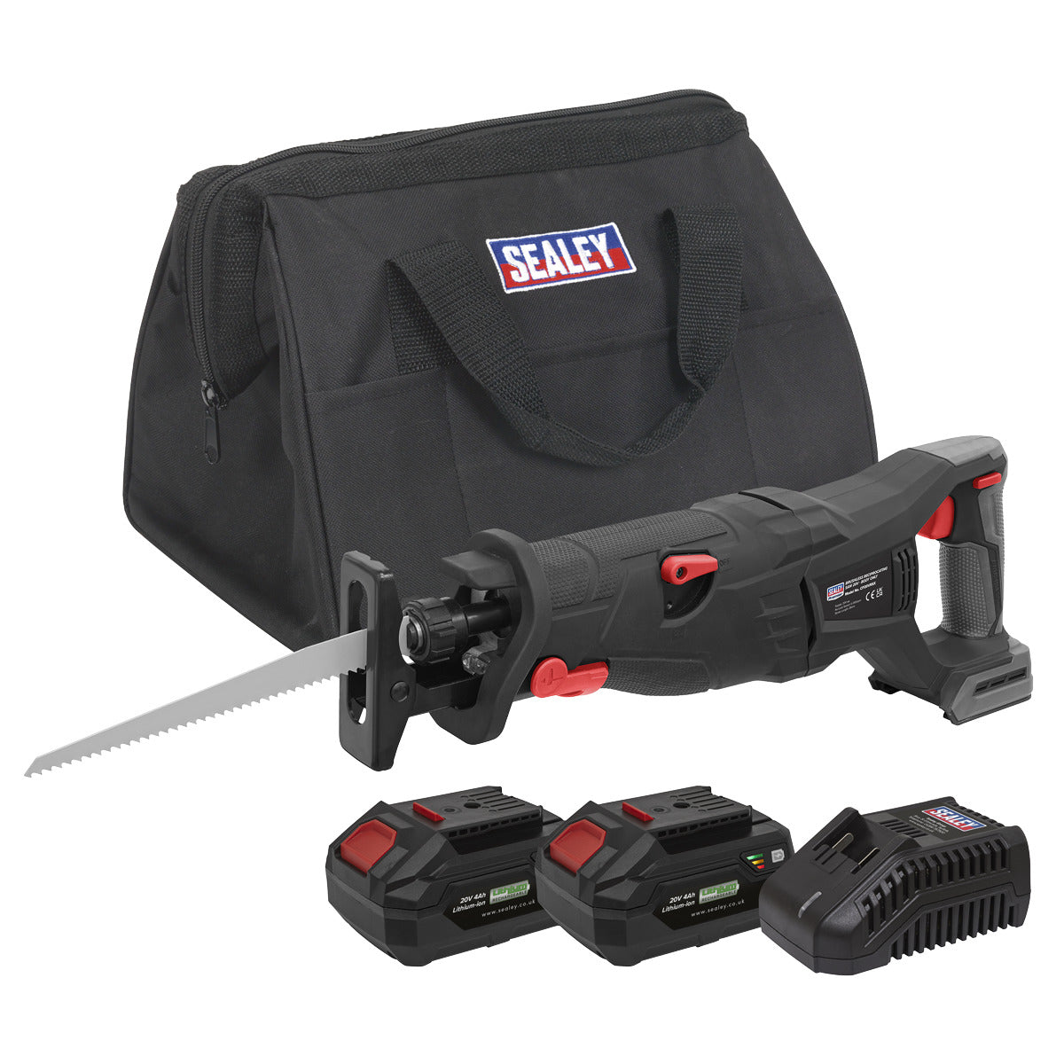 Premier SV20 Series Brushless Cordless Reciprocating Saw 20V 4Ah Kit - 2 Batteries CP20VRSXKIT