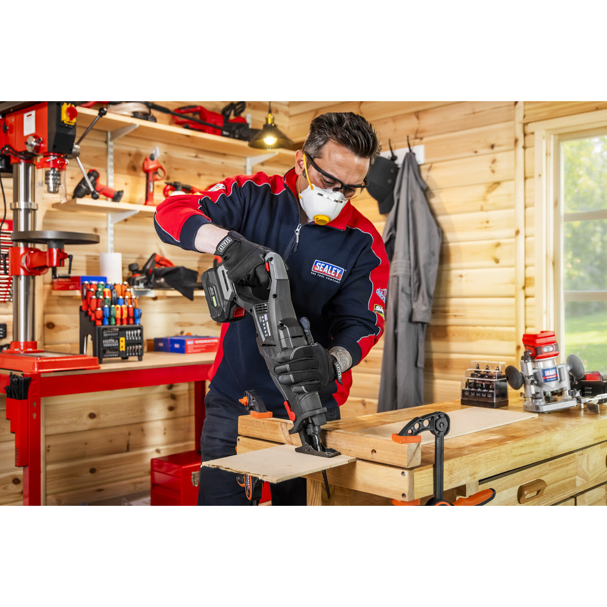 Premier SV20 Series Brushless Cordless Reciprocating Saw 20V 4Ah Kit - 2 Batteries CP20VRSXKIT
