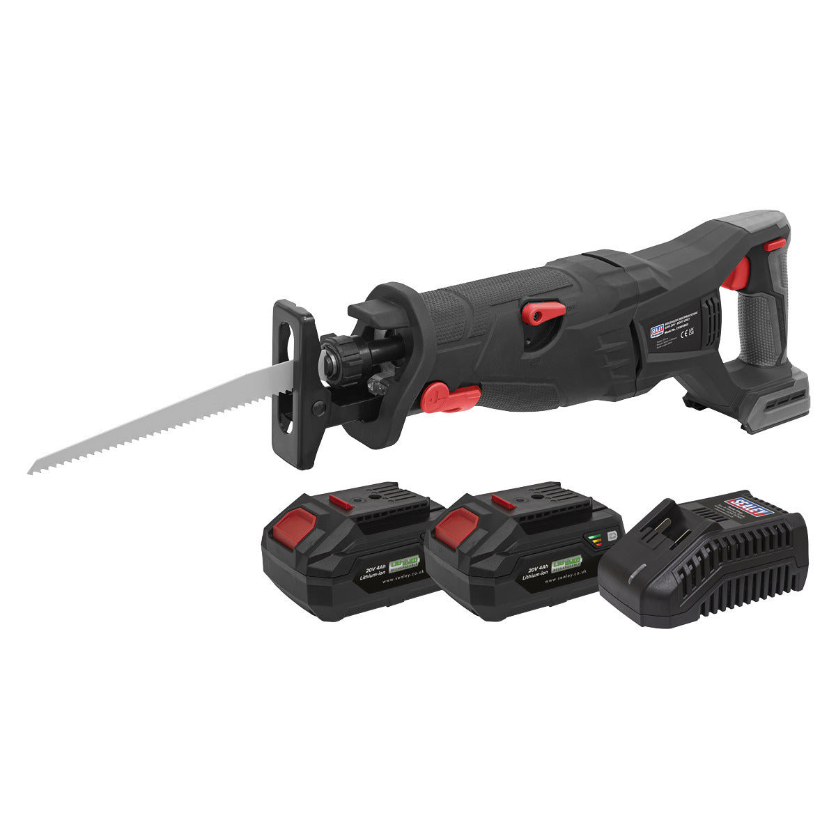 Premier SV20 Series Brushless Cordless Reciprocating Saw 20V 4Ah Kit - 2 Batteries CP20VRSXKIT