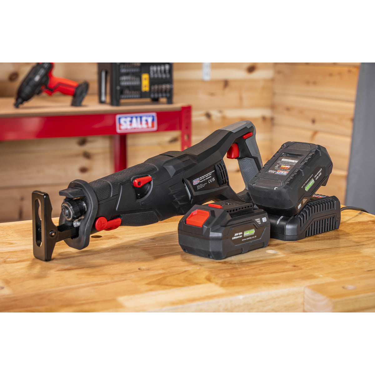 Premier SV20 Series Brushless Cordless Reciprocating Saw 20V 4Ah Kit - 2 Batteries CP20VRSXKIT