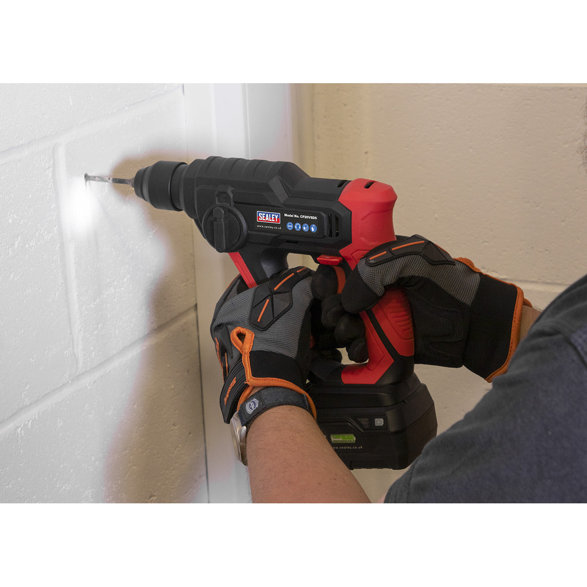 Sealey SV20 Series SDS Plus Cordless Rotary Hammer Drill Kit 20V 2Ah CP20VSDSKIT1