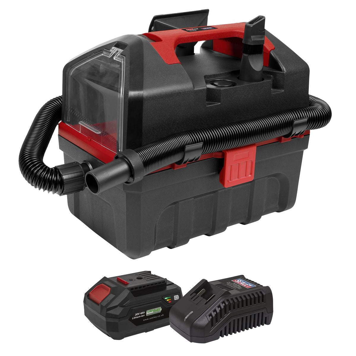 Sealey SV20 Series 10L Cordless Wet & Dry Vacuum Kit 20V 4Ah - Image 1