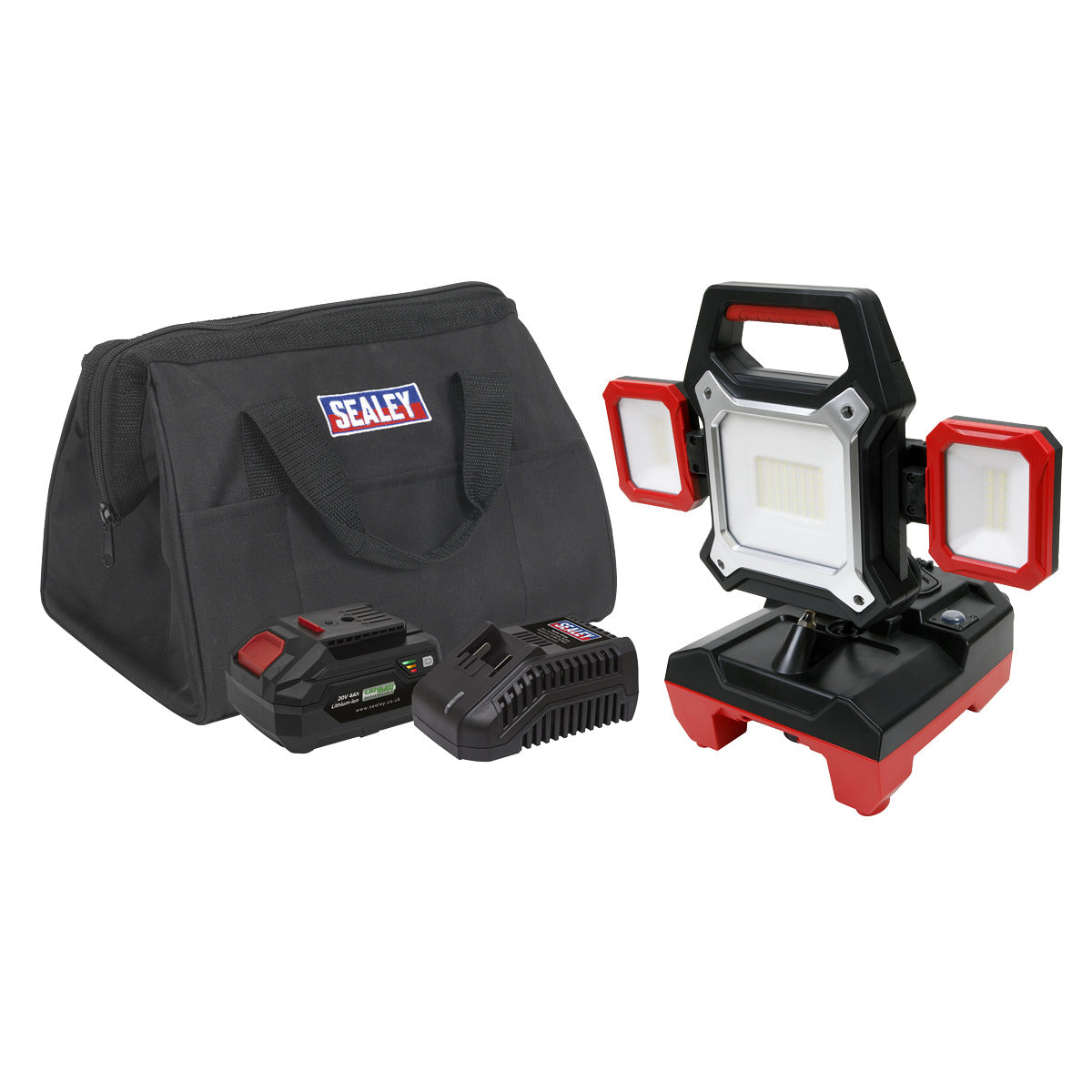 Sealey SV20 Series 2-in-1 Cordless/Corded 45W SMD LED Worklight Kit 20V 4Ah CP20VWLKIT1