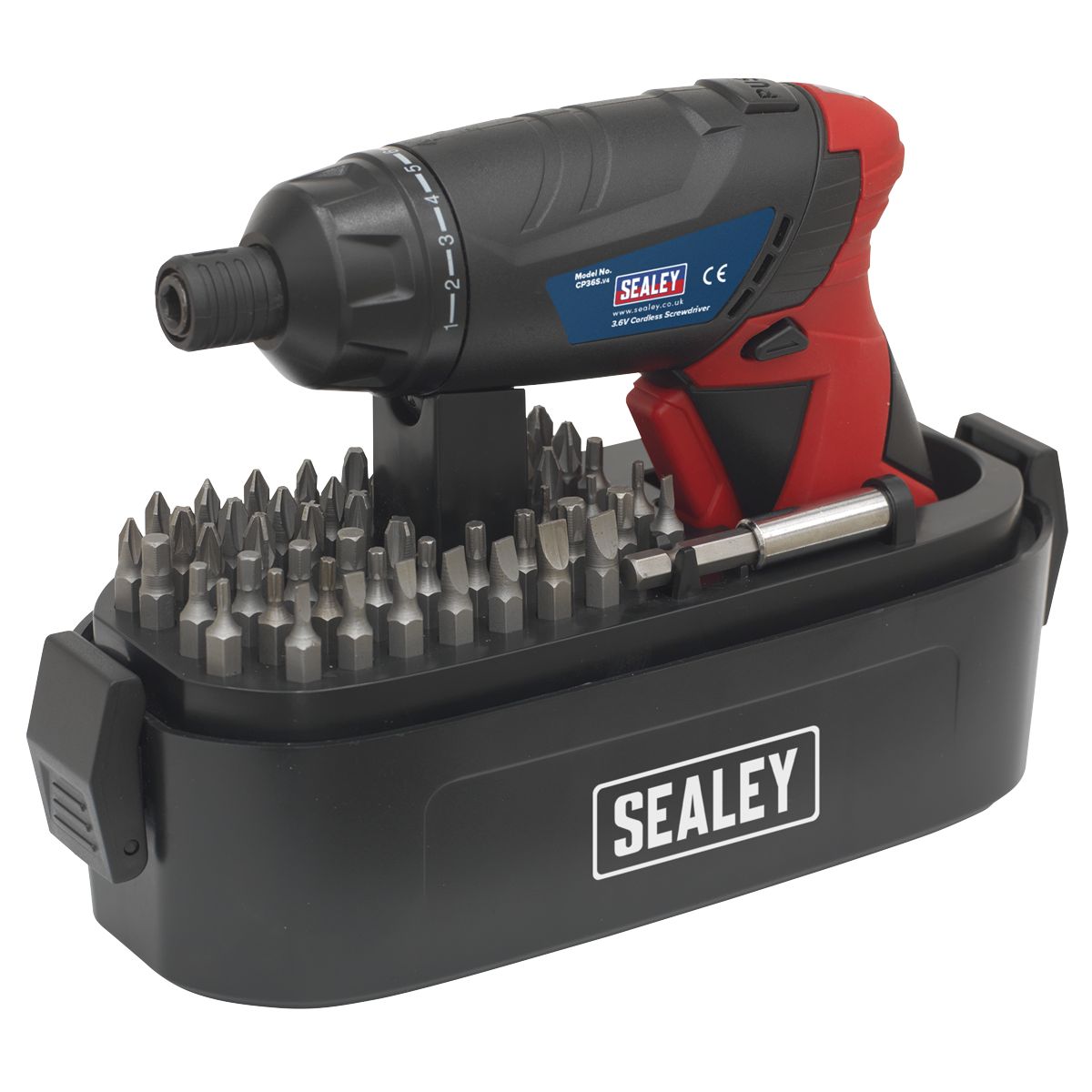 Sealey Cordless Screwdriver Set 3.6V 53pc - Image 1