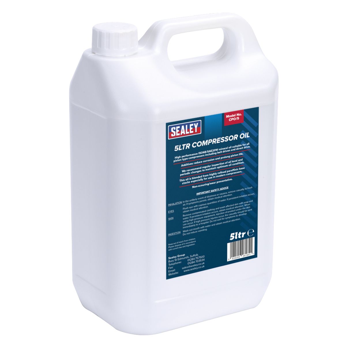 Sealey Compressor Oil 5L - Image 1