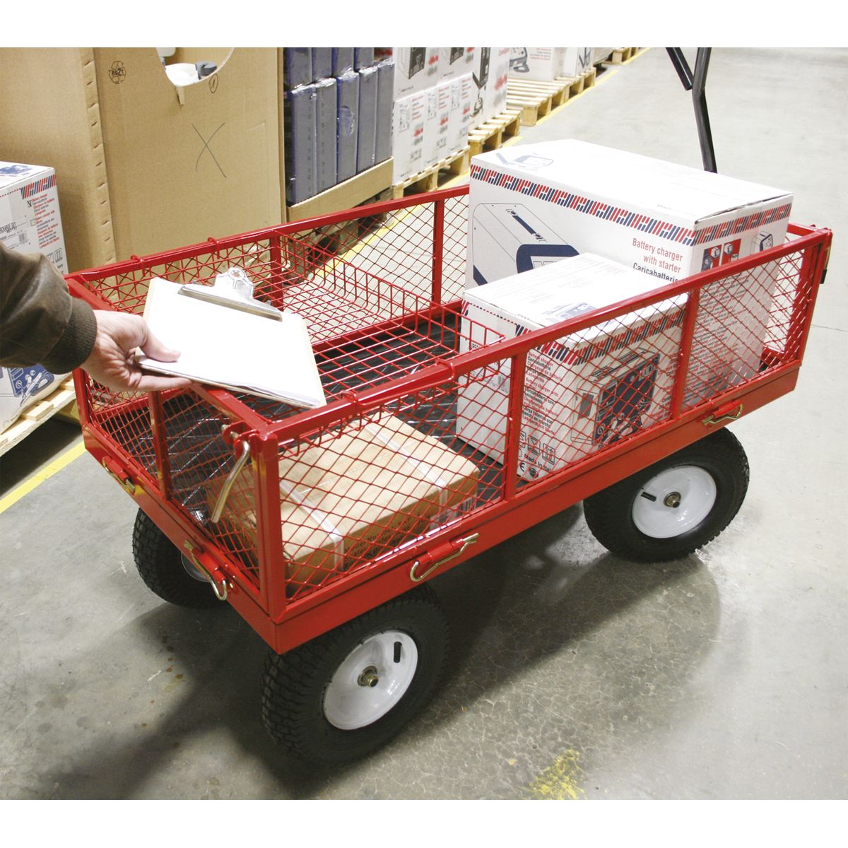 Sealey Platform Truck with Folding/Removable Sides 450kg Capacity - Image 6