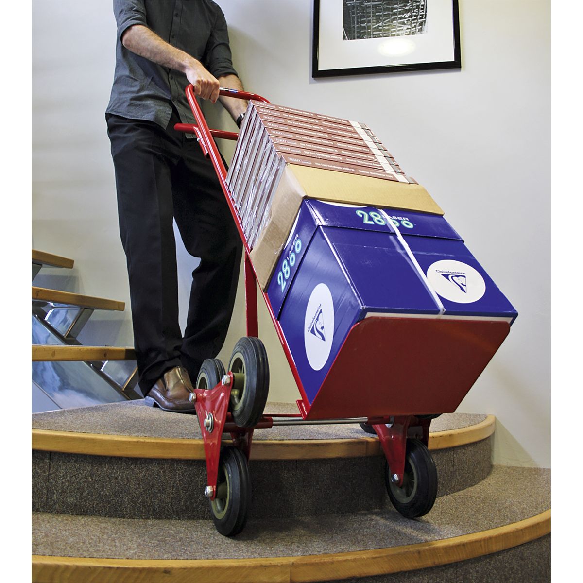 Sealey Stair Climbing Sack Truck with Solid Tyres 150kg Capacity - Image 2