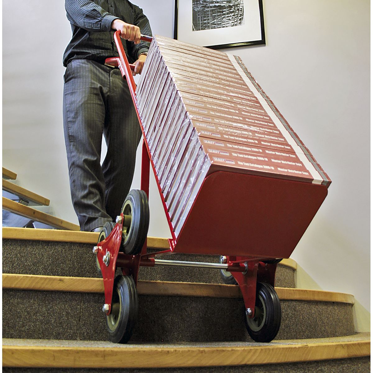 Sealey Stair Climbing Sack Truck with Solid Tyres 150kg Capacity - Image 3
