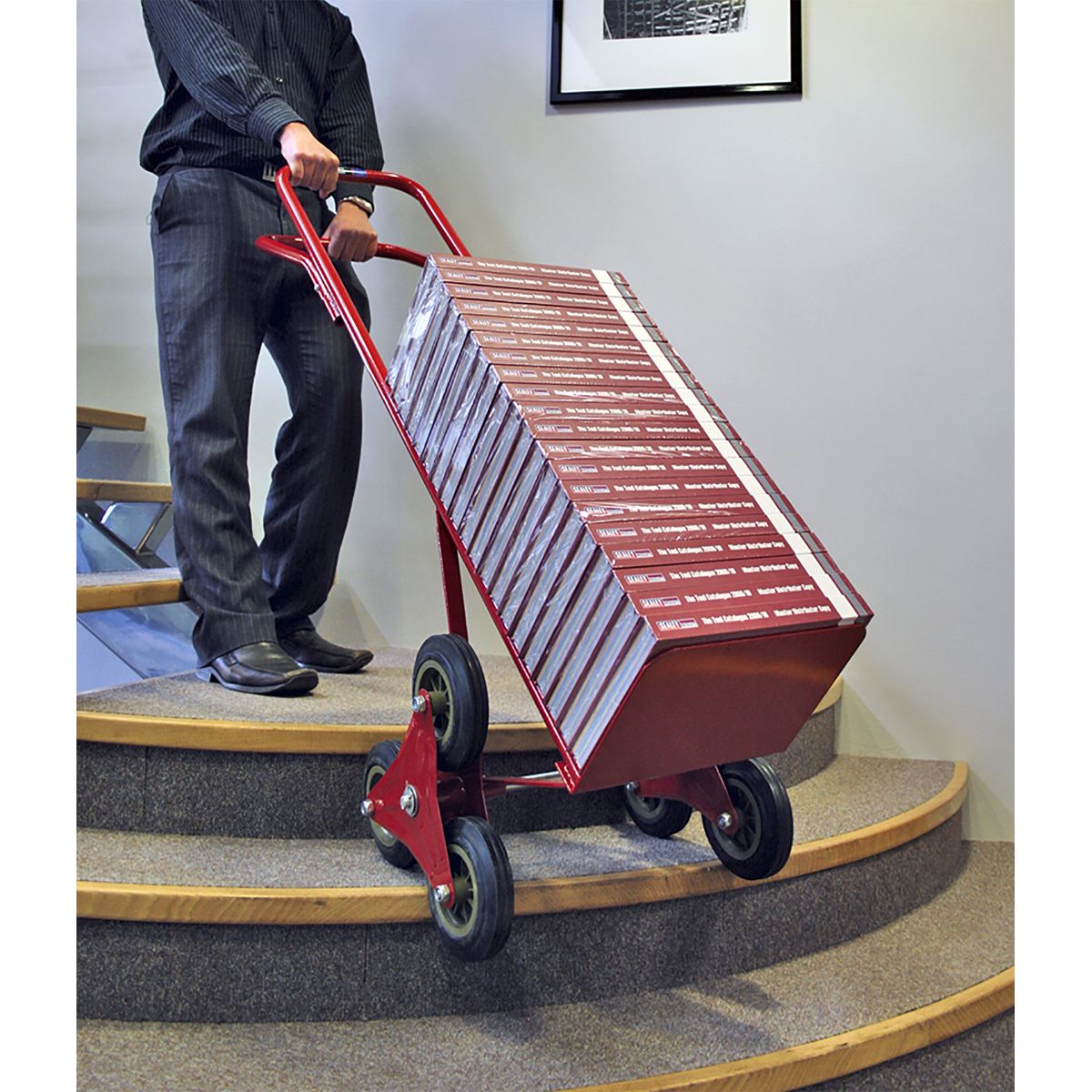 Sealey Stair Climbing Sack Truck with Solid Tyres 150kg Capacity - Image 4