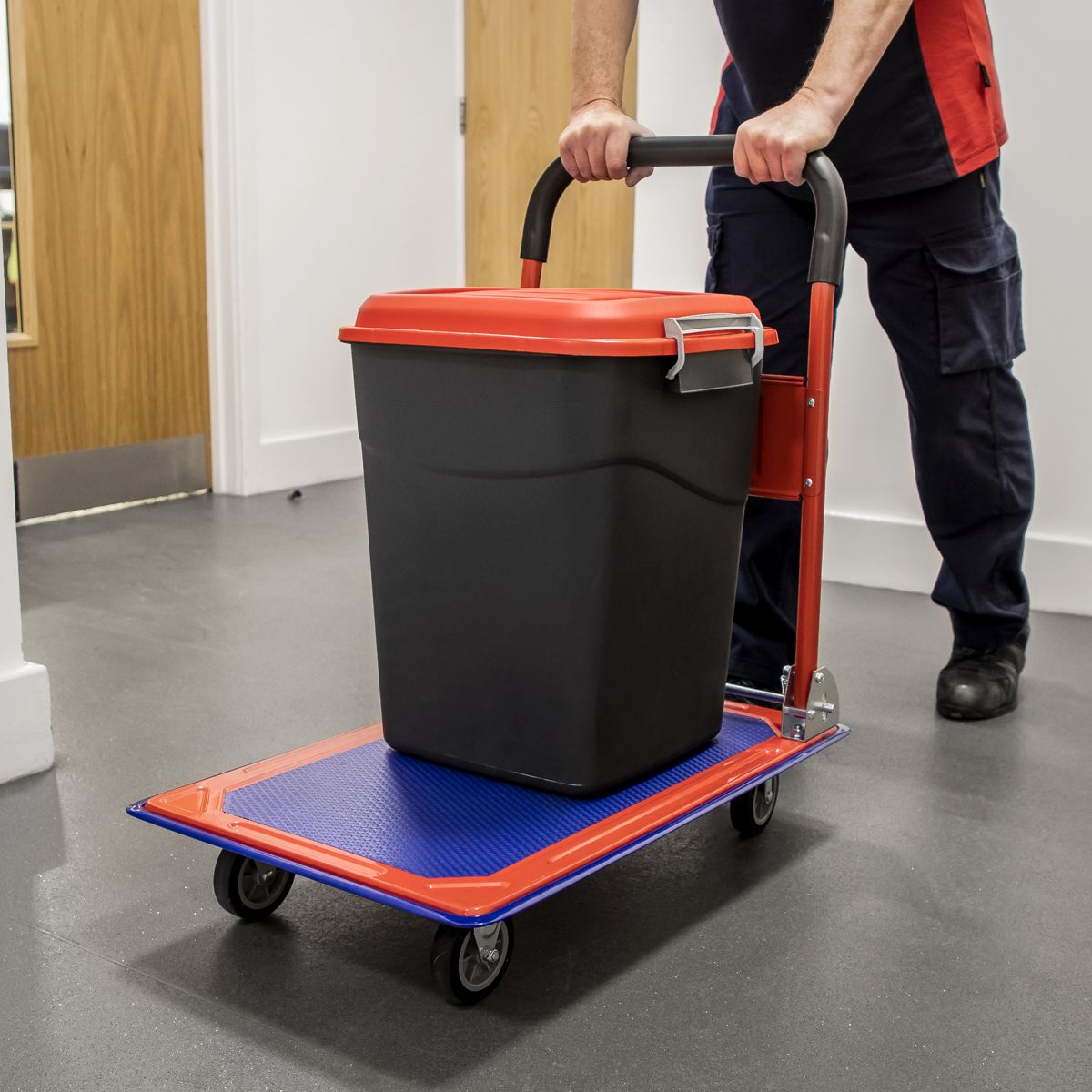 Sealey Folding Platform Truck 150kg Capacity - Image 8