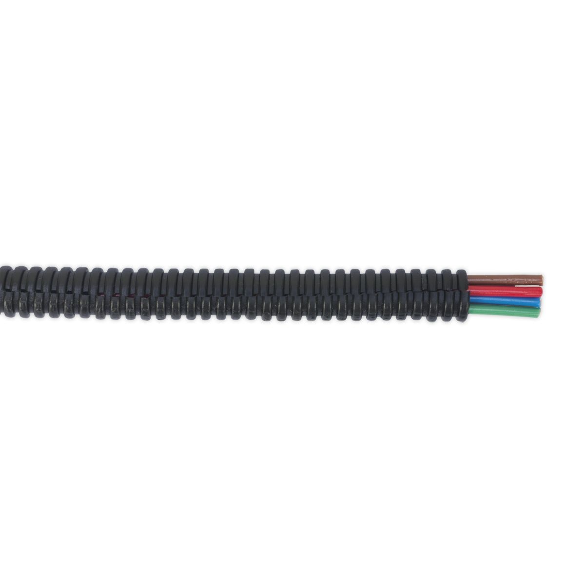 Sealey Split Convoluted Cable Sleeving Split 7-10mm 200m - Image 1