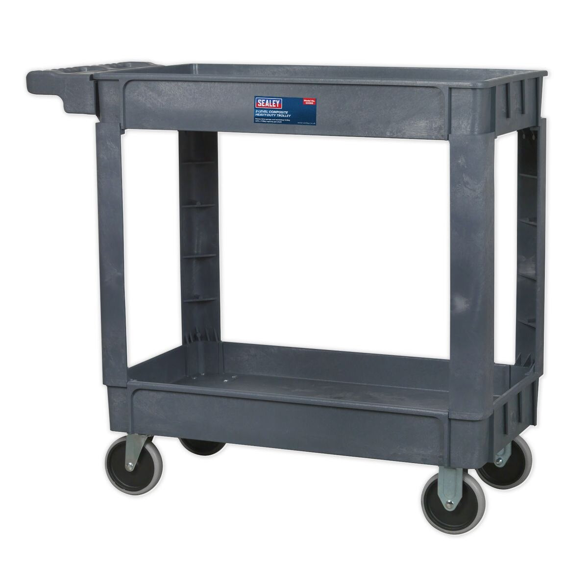 Sealey Composite Heavy-Duty Trolley 2-Level - Image 3