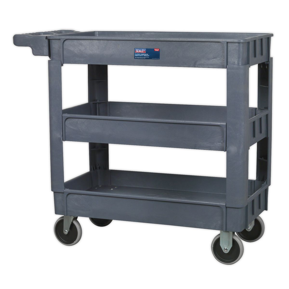 Sealey Composite Heavy-Duty Trolley 3-Level - Image 3