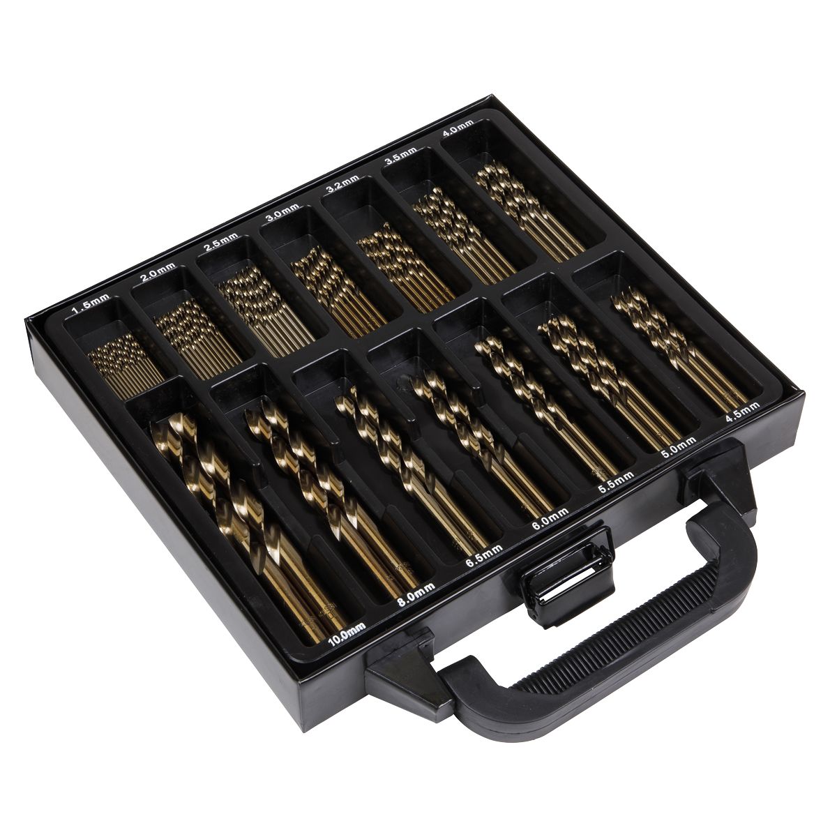 Sealey HSS Cobalt Fully Ground Drill Bit Set 99pc - Image 1
