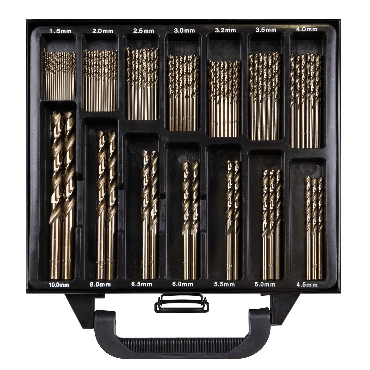 Sealey HSS Cobalt Fully Ground Drill Bit Set 99pc - Image 3